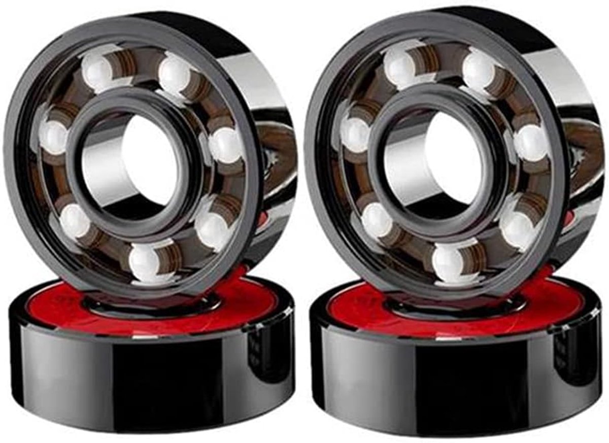 4pcs Ceramic Bearings for Skate Skateboard - High Speed, Wear-resistant, Corrosion Resistant - ShopVlot