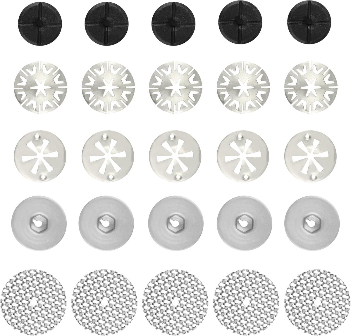 25-delige reparatieset voor hitteschilden van auto's - 30 mm klemringen voor hitteschilden, 52 mm reparatiepanelen - ShopVlot