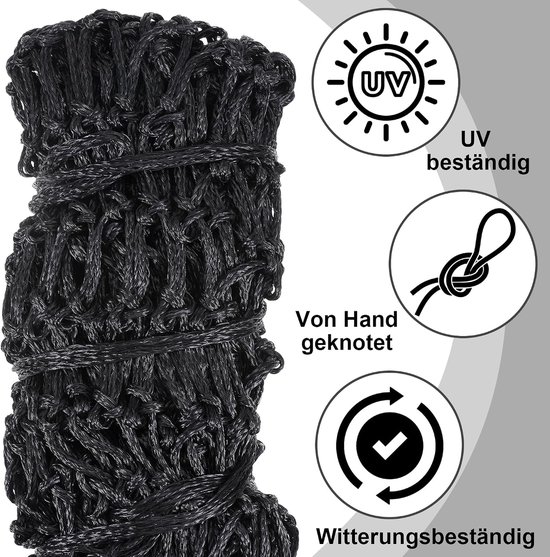 Hay net for horses, fine mesh hay net, 130 x 60 cm, fine-meshed, 5 x 5 cm, species-friendly food improves the - ShopVlot van hay — afbeelding 2