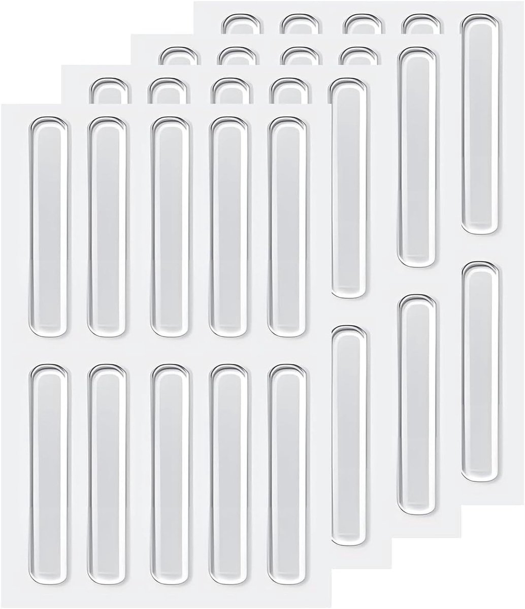 Transparante Siliconen Meubelbeschermers - 40 Stuks Deur- en Kastbeschermers, Rubber Dempers voor Wand- en Meubelbescherming
