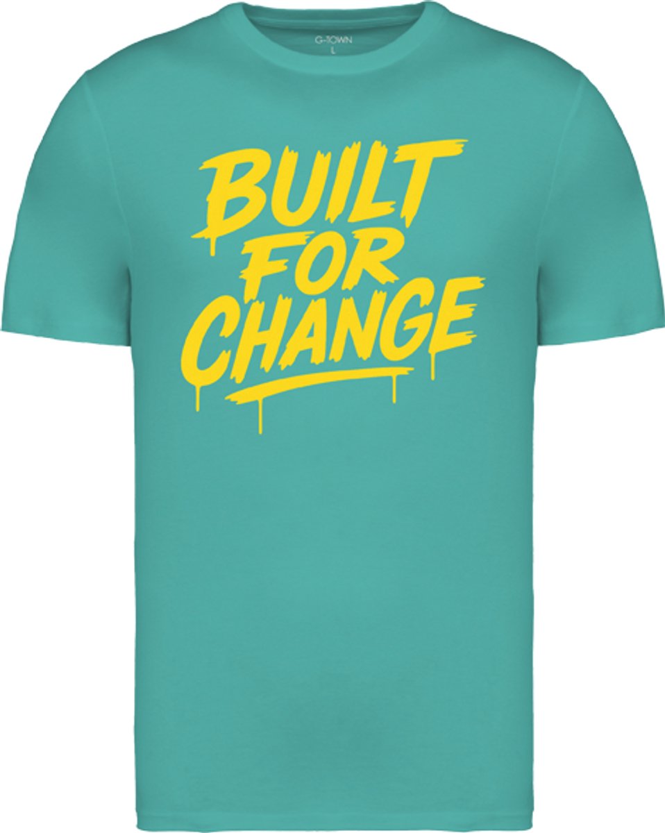G-TOWN Built for Change – T-shirt – Heren – Maat XXL