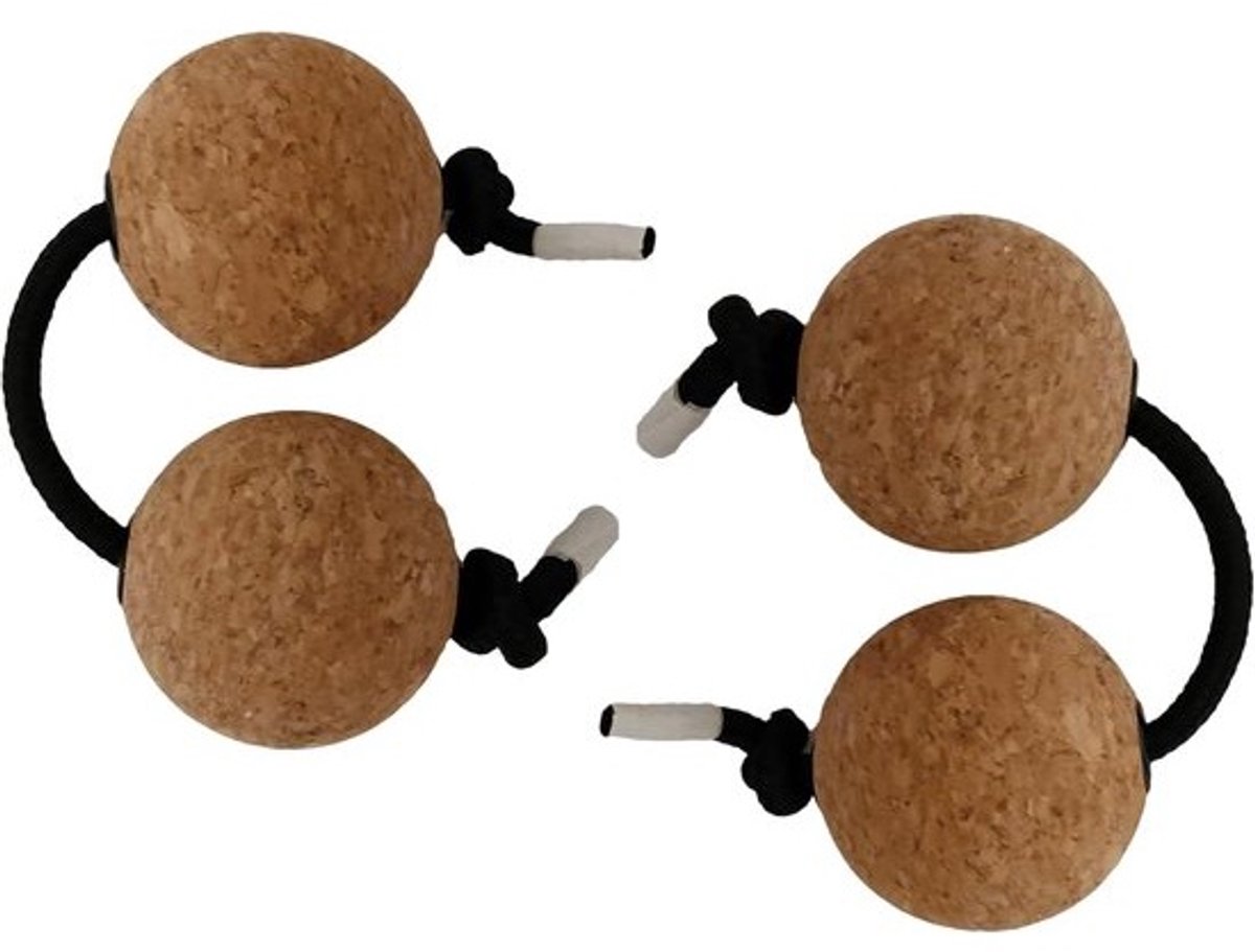Shaker Rammelaar Hand Percussie - Asalato Instrument Bal - Muziek Maken - Duurzame Kurkconstructie - 2 paar - Niet gespecificeerd