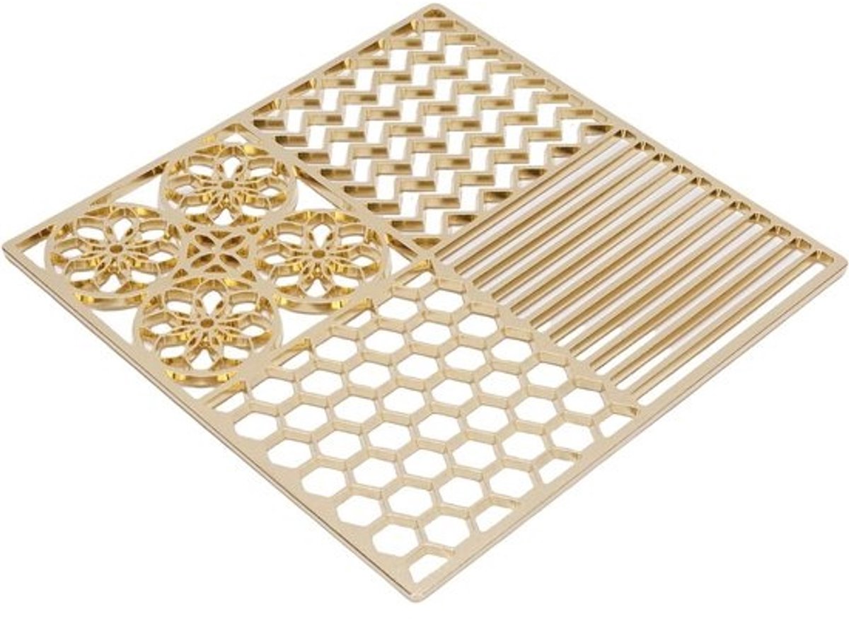 IJsblokjes Stempel Tray - Cocktail IJs Maker - Drankjes Verfraaien - Modern Design - 11x11cm - Koper