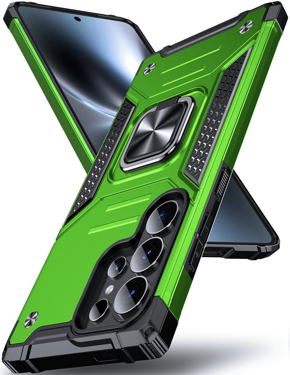 Samsung Galaxy S26 Ultra Hoes - Shockproof Groene Bumper