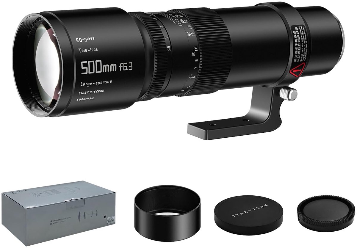 500mm F6.3 Telelens - Zwart