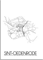 DesignClaud Sint-Oedenrode Plattegrond poster A3 poster (29,7x42 cm)