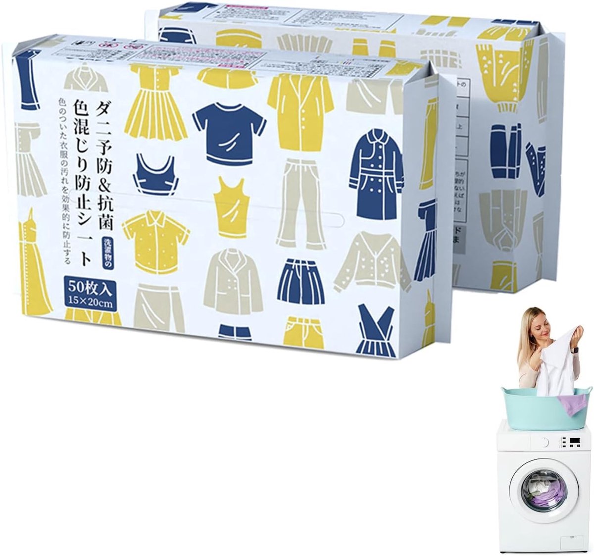 Verpakking van 100 Wegwerpverfbakjes voor Kleurbescherming, Voorkomt Kleuroverdracht bij Wasgoed en Nieuwe Kleding