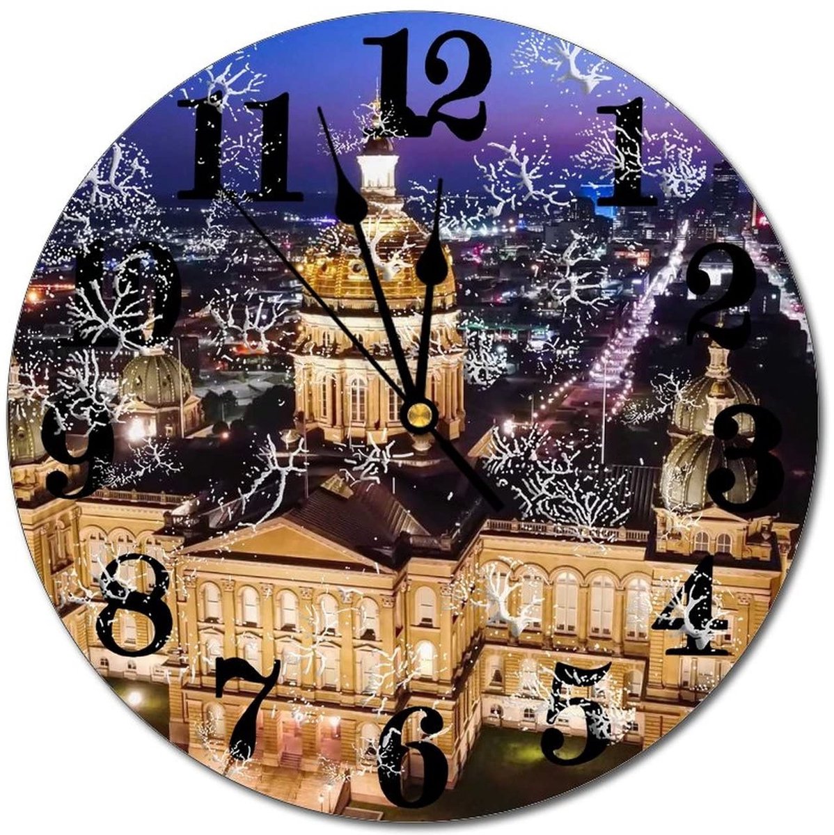 Wandklok - Stille Analoge Klok - Ronde 12 Inch - Modern Design