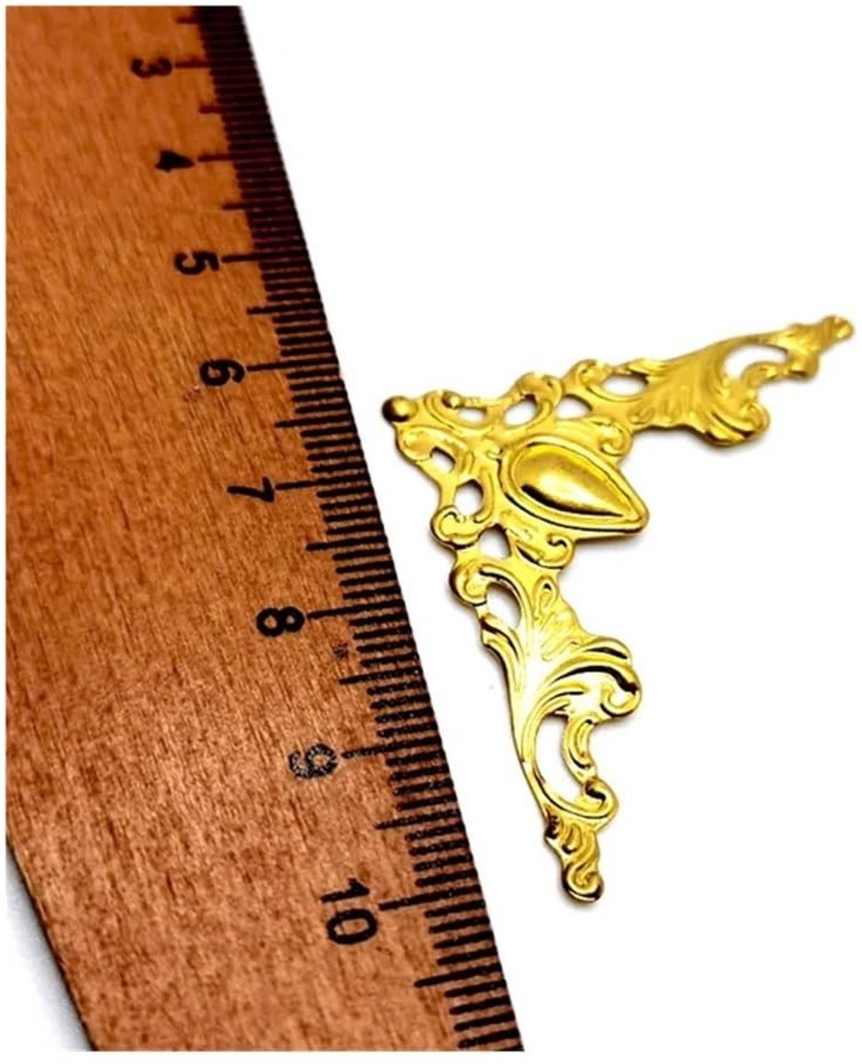 20 Stuks Metalen Hoekbeschermers voor Scrapbooking en Ambachten - 41x41mm