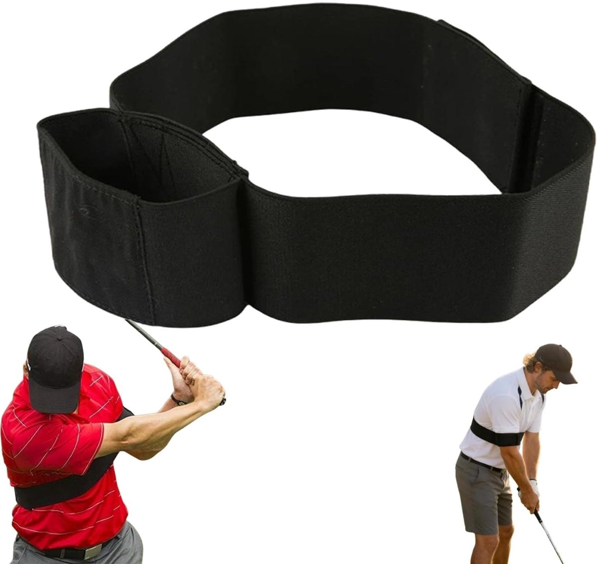 Golf Swing Trainer - Corrigerende Arm Band - Zwart