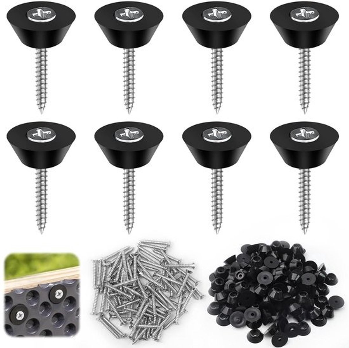Dichtnagels Stud Track - Bevestigingsnagels Isolatienagels - Bloembakken Bevestigen - Roestvrij Staal - 3.5 x 25 mm - Zilver