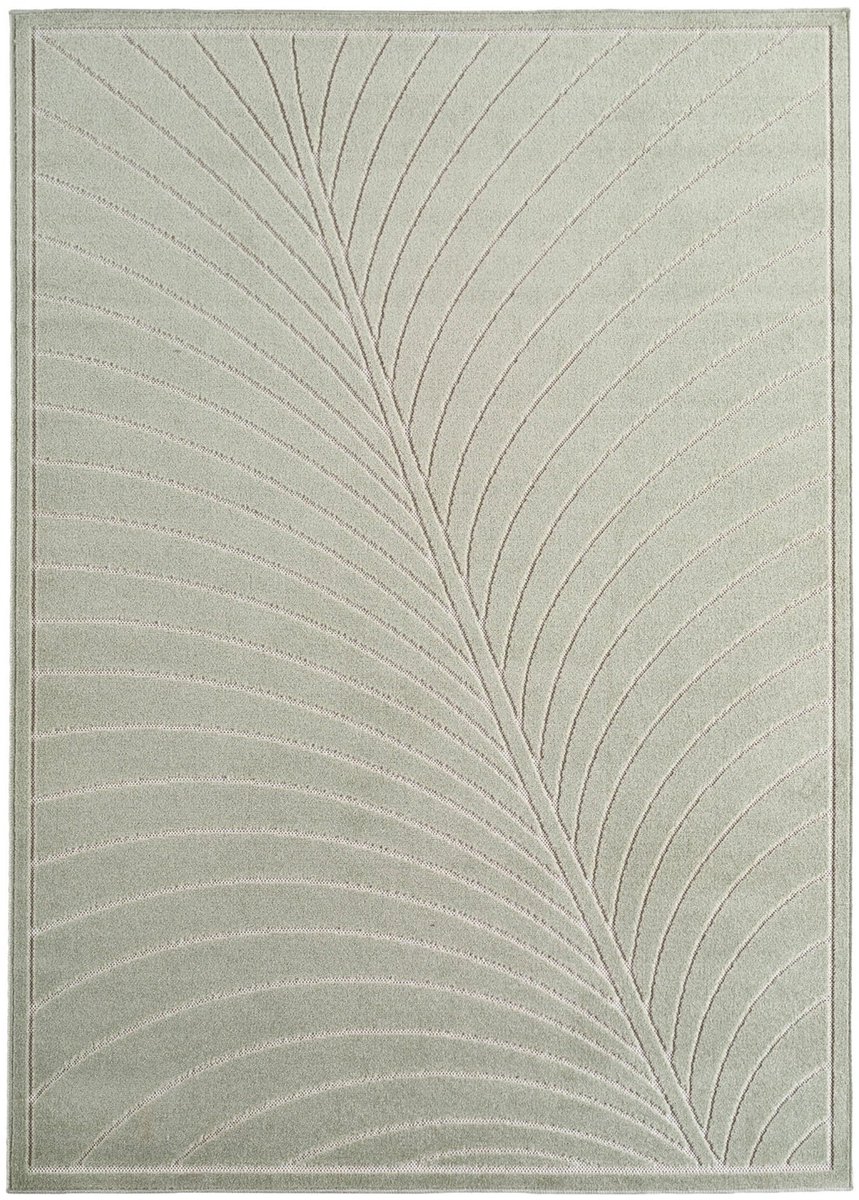 Dutch XXL Buitenkleed | Nova | Palmblad | Groen | 80x250 cm | Buitentapijt | Tuintapijt