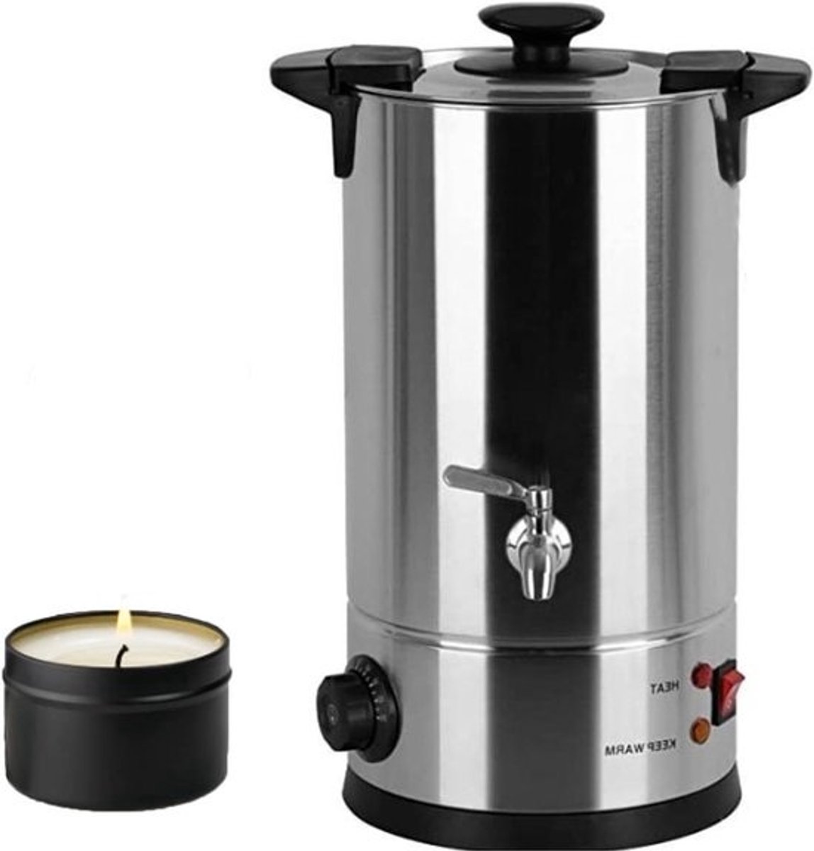 Elektrische Wassmelter - Kaarsen Smeltmachine - Kaarsen Maken - Snelle Verwarming - 8L - Zwart