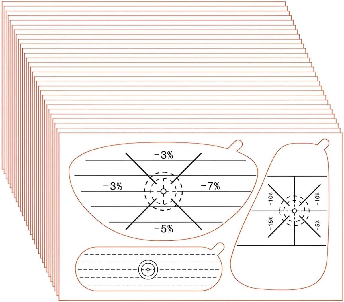 Impact Tape voor Golfclubs - 90 Stuks voor Swing- en Sweet Spot Analyse van IJzers, Drivers en Putters. Verbeter je Slag en Precisie.