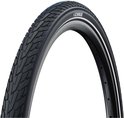 Zwarte Schwalbe Marathon Plus fietsband met reflecterende streep.