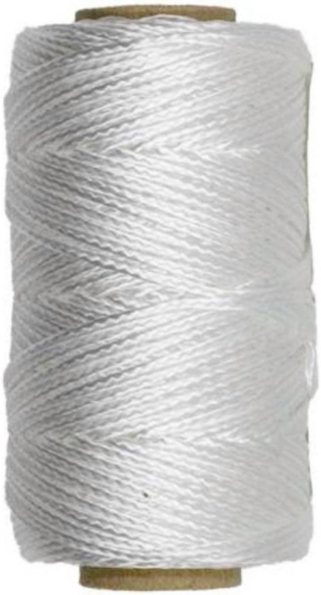 Trekkoord - Spanlijn Koord - Bevestigen Buiten - Gevlochten Polypropyleen - 2 mm x 100 m - Wit