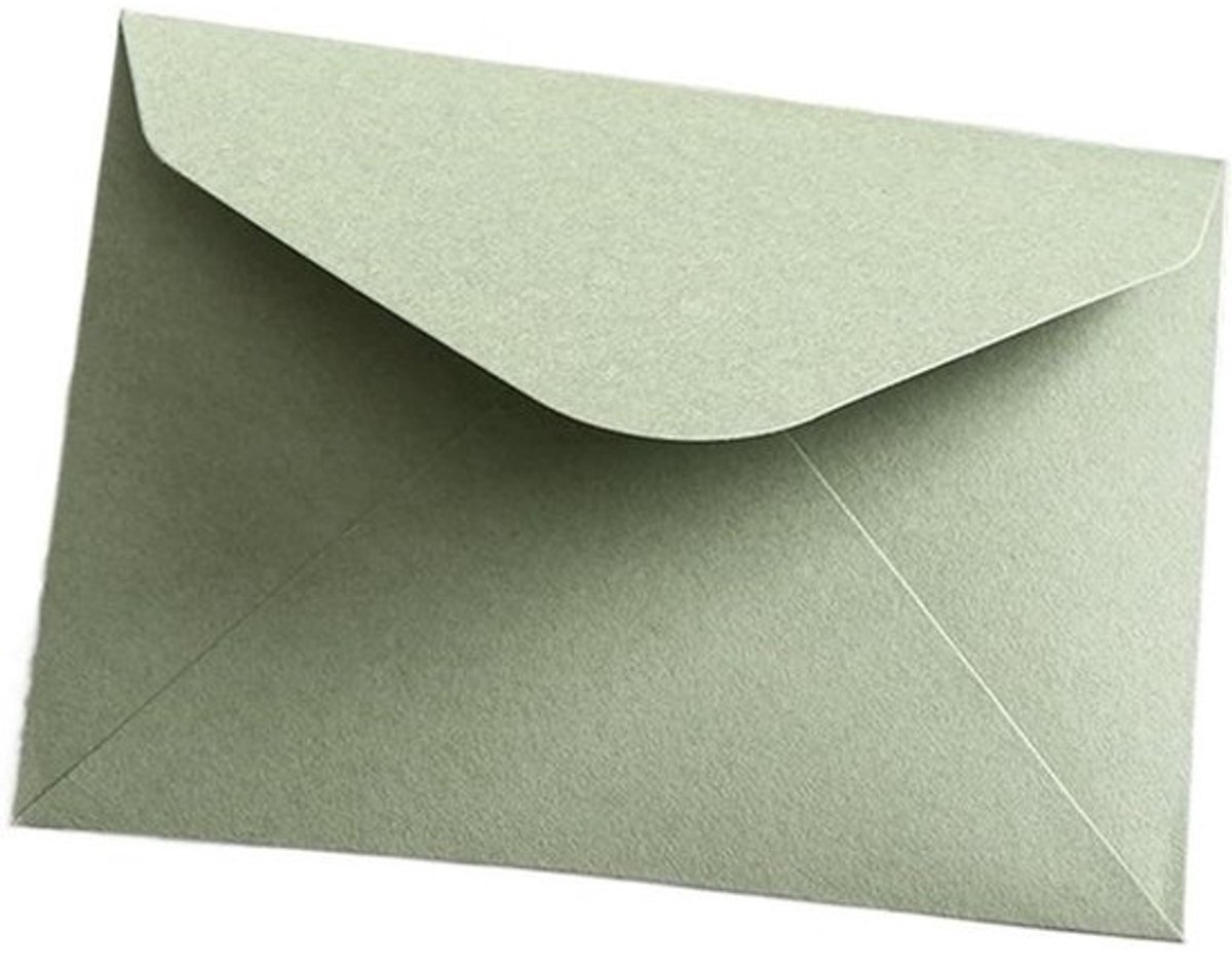 Vierkante Enveloppen - Briefkaarten Zakjes - Uitnodigingen Versturen - Zwaar Papier - 16 x 12 cm - Groen