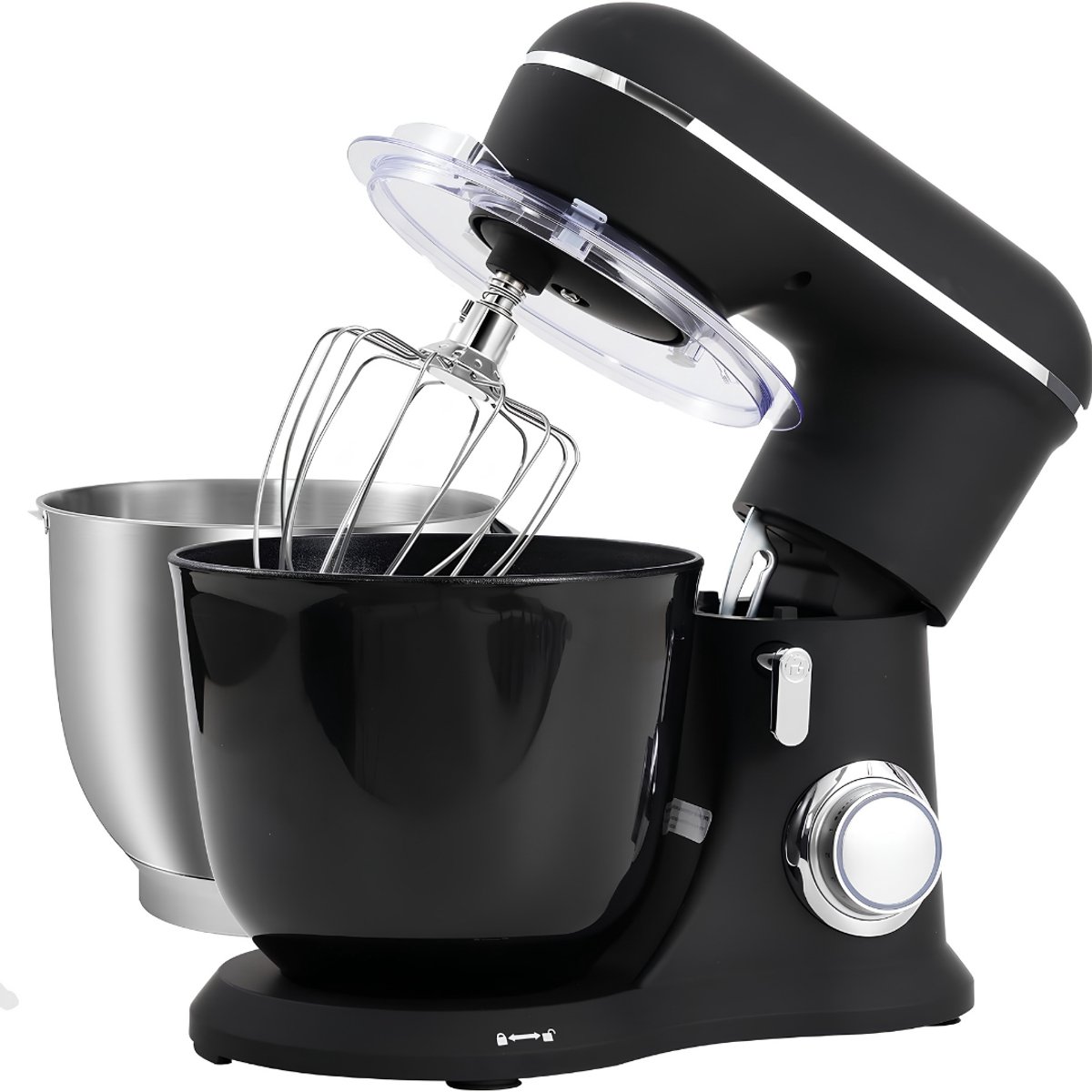KIRA® Deegmachine - Keukenmixer - Elektrische Deegmixer - Zwart - 35cm x 33cm x 22cm