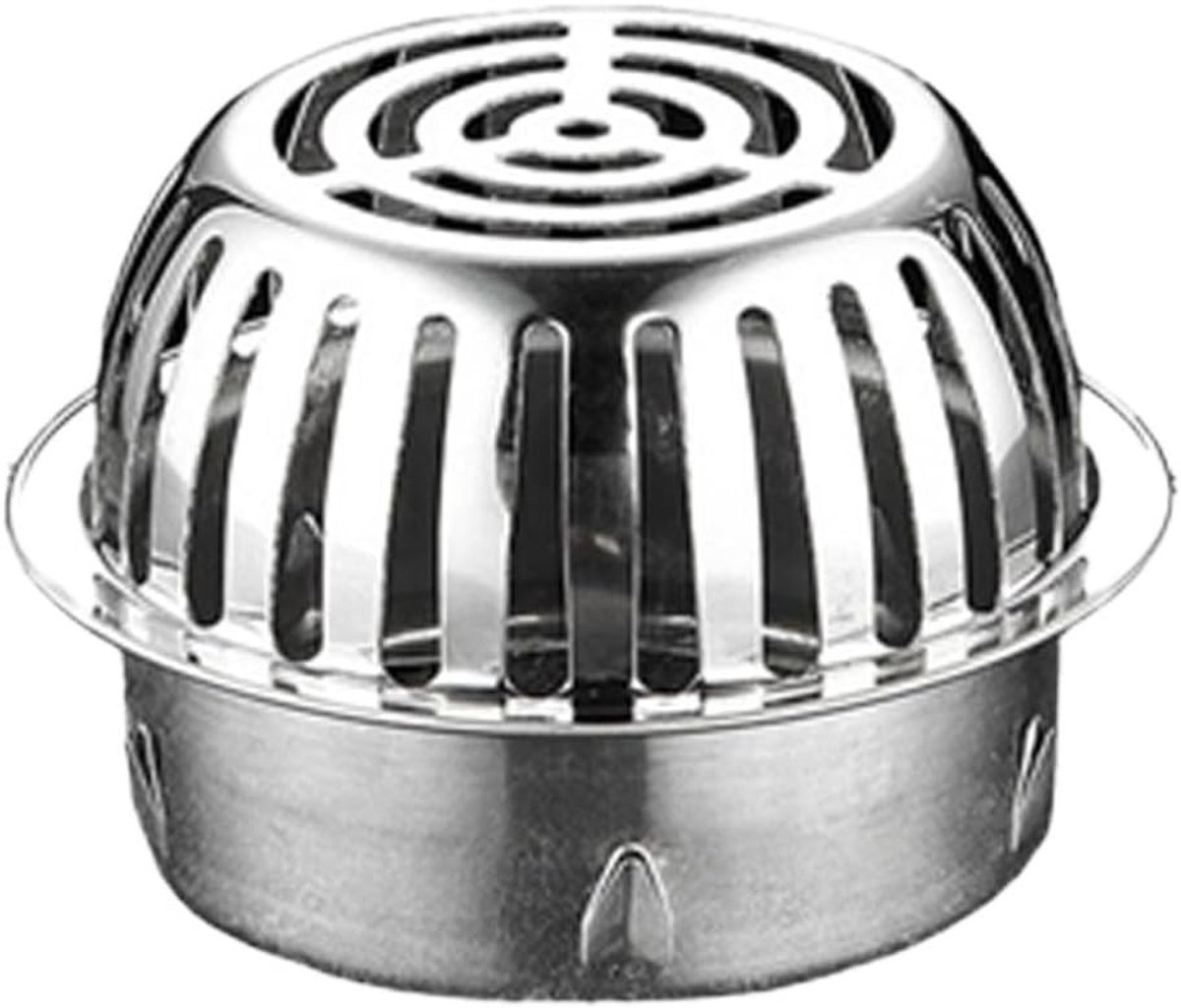 Roestvrijstalen verstoppingsvrije dakafvoer, veelzijdige gootafvoerfilter voor binnen- en buitentoepassingen, 110mm diameter