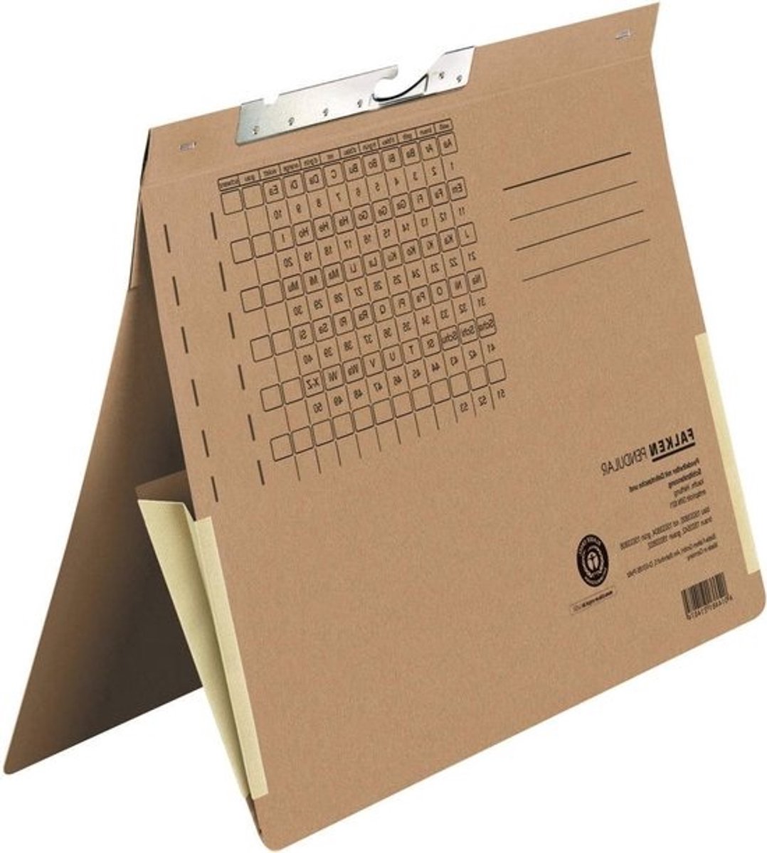Pendulaire bijlagemappen - Hangmappen bruin - Documenten organiseren - Gemaakt van gerecycled karton - voor DIN A4 - bruin
