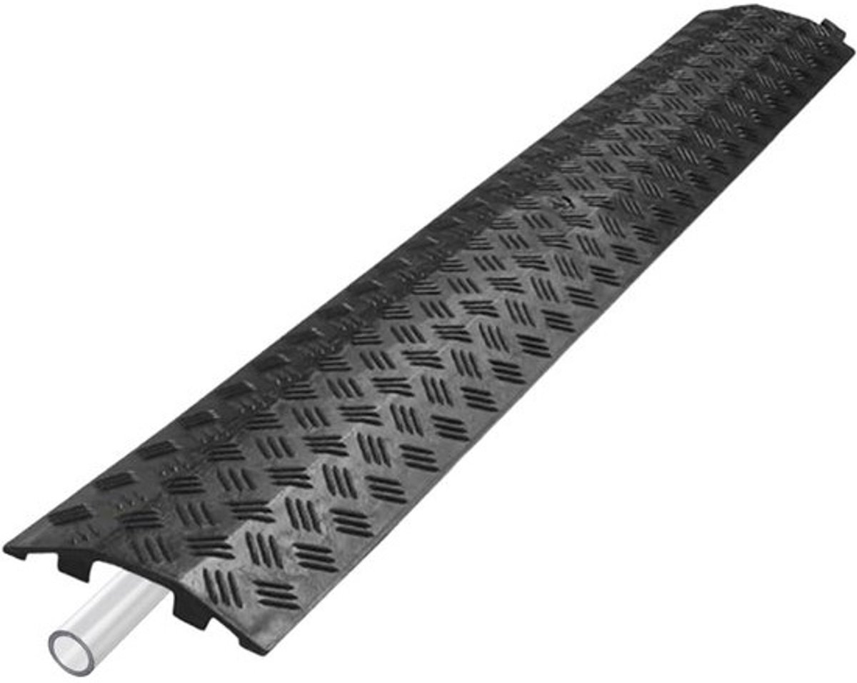 Kabelbrug voor Buiten - Kabelbeschermer Oprit - Veilig Kabels Leggen - Antislip Textuur - 105 cm Lengte - Zwart