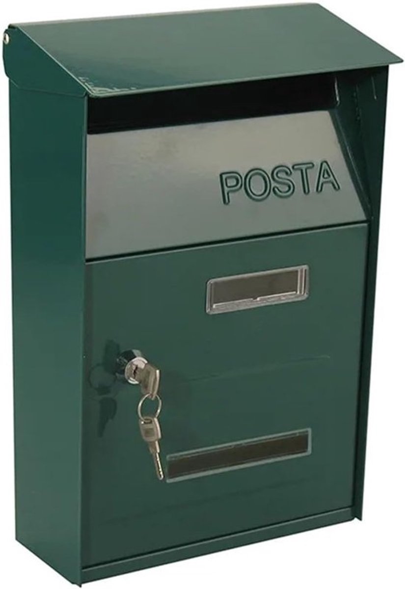 Brievenbus Bericht doos - Postkast Buiten - Veilige Post Ontvangst - Weerbestendig Ontwerp - 500 gram - Groen