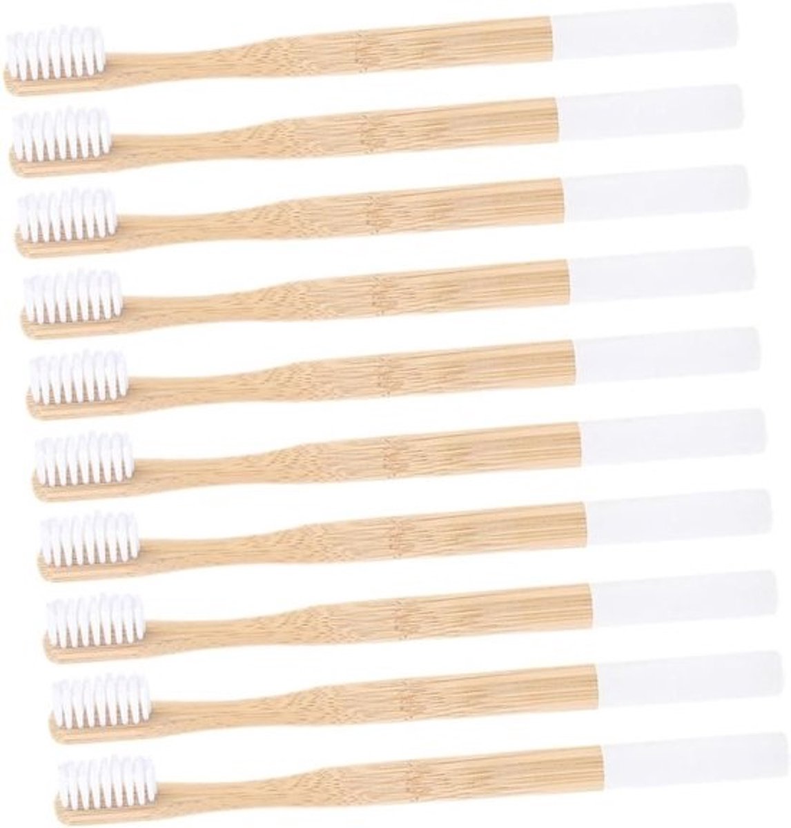 Bamboe Tandenborstels - Milieuvriendelijke Tandenborstels - Dagelijkse Mondhygiëne - Ergonomische Bamboe Handgreep - 19 cm - Multi