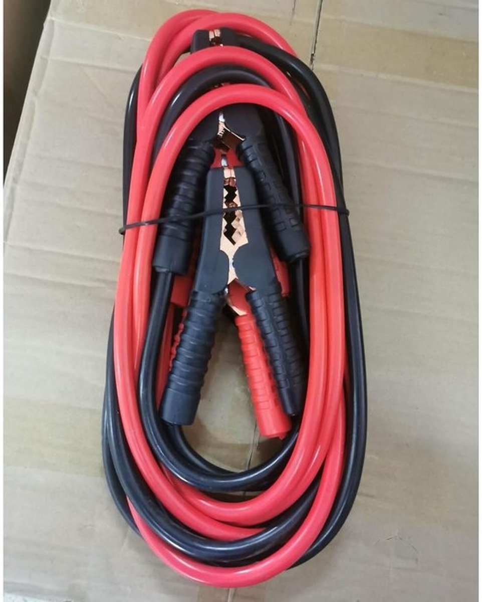 Startkabels Auto - Boosterkabels Noodstroom - Accu Opladen - Heavy Duty Koper - 4 Meter 2000A - Zwart