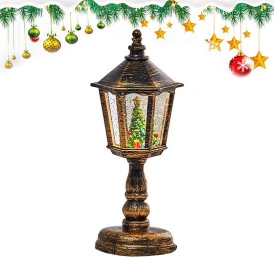Kerstlantaarn Sneeuwbol - Winterdecoratie Licht