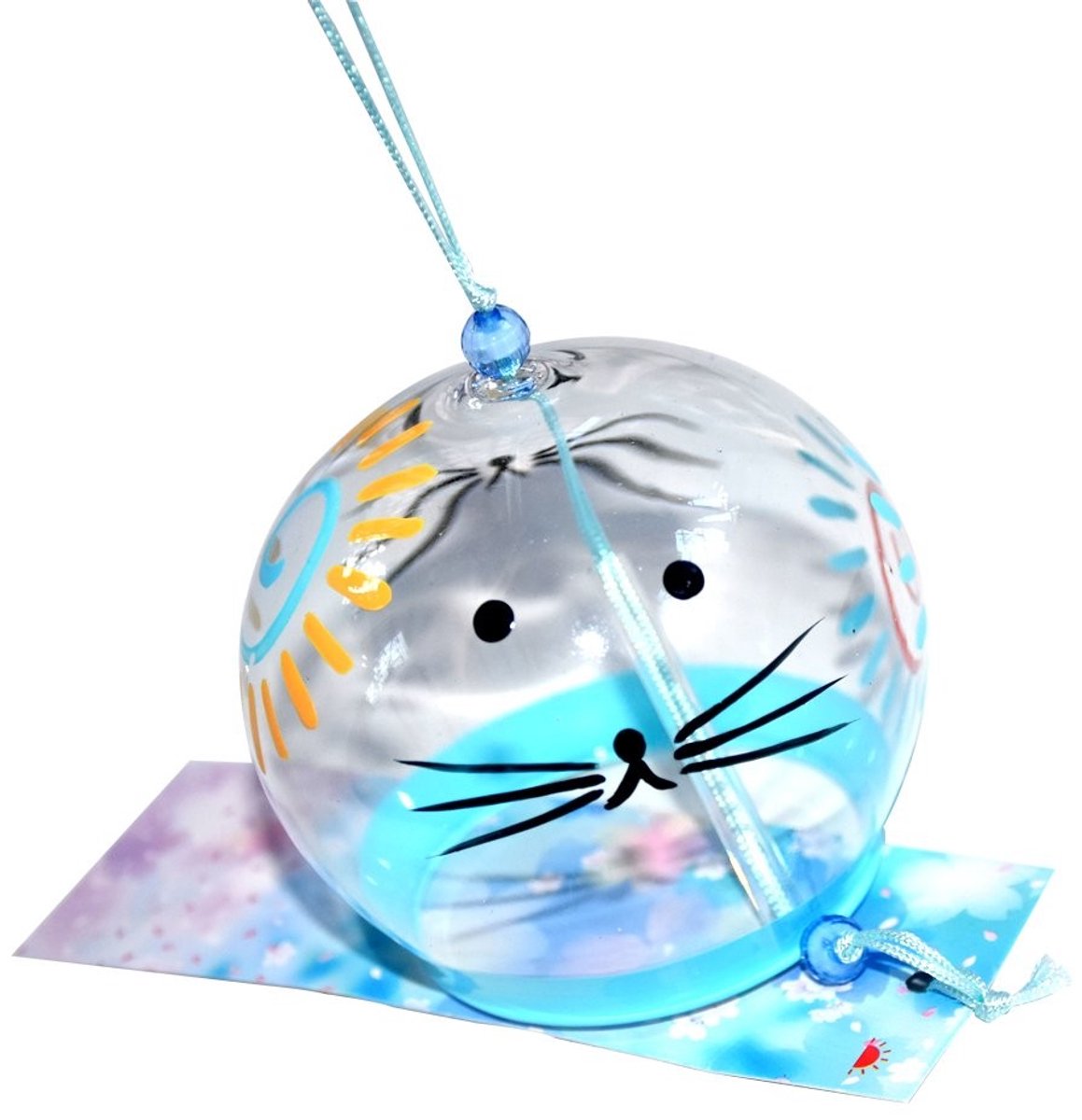 Handmade Wind Chime - Glas - Kat