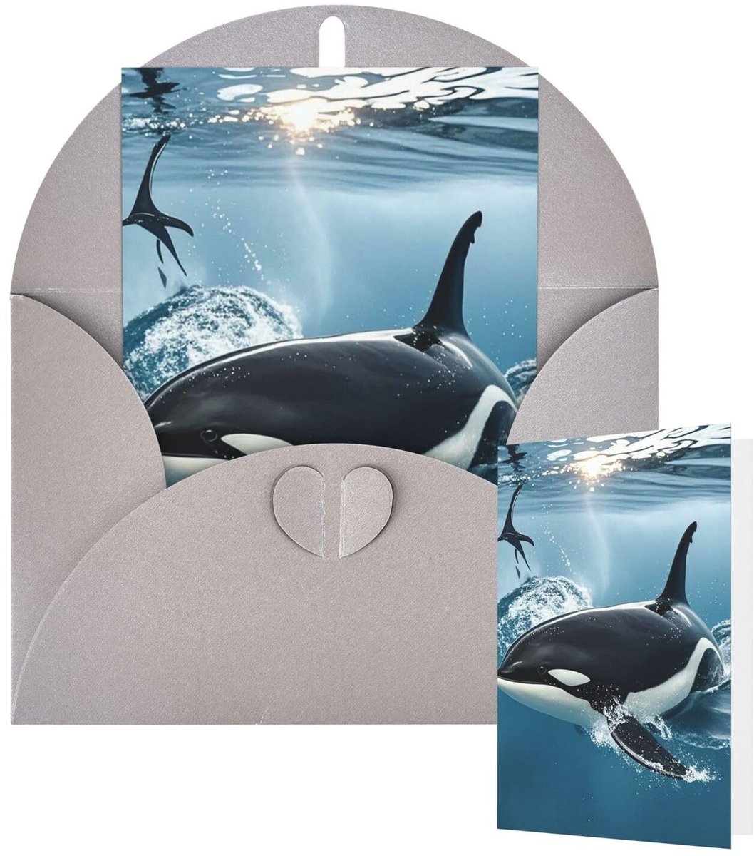 Wenskaarten met Enveloppen - Orca Ontwerp voor Diverse Gelegenheden