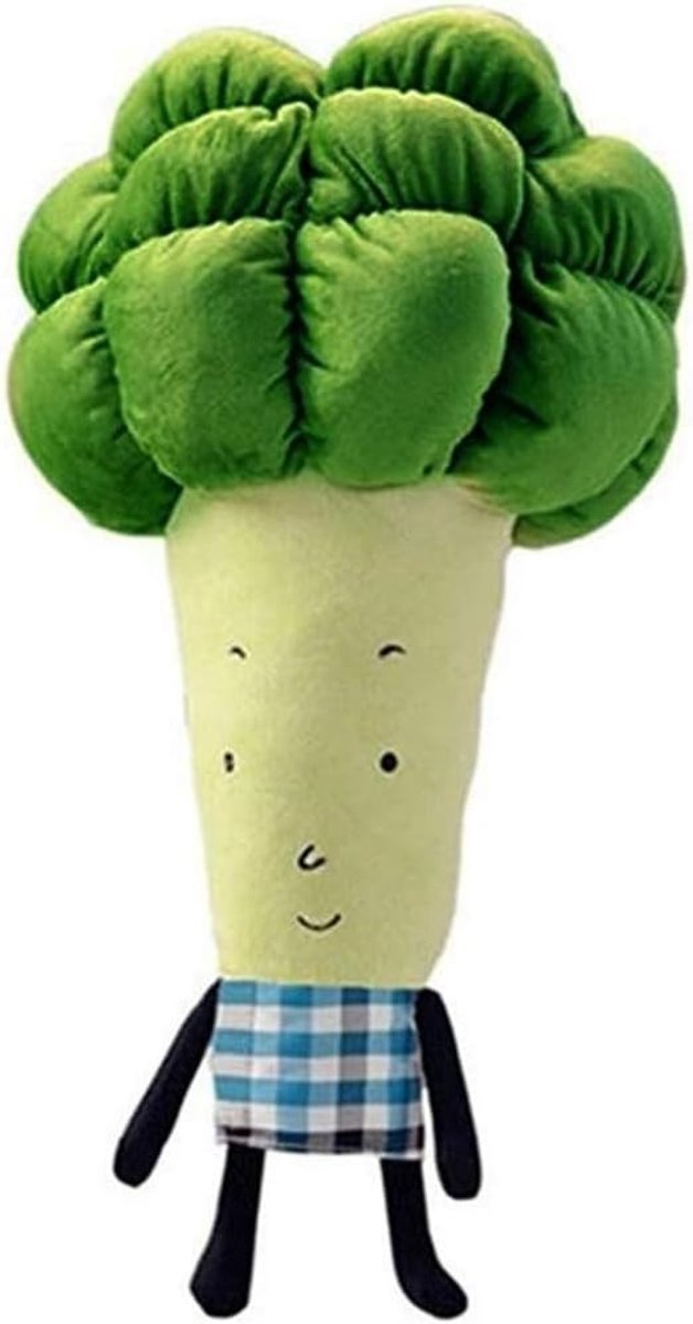 Pluche Broccoli Kussen - Groene Groente - 43 cm