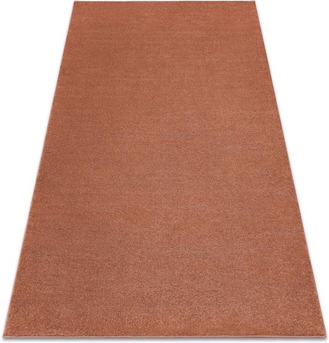 Vloerkleed SOFTY - Tapijt woonkamer - Woonkamer inrichten - Zeer zacht vlies - 240x330 cm - Terracotta rood