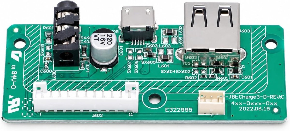 Oplaadpoort Circuitbord voor Bluetooth Speaker, USB Connector, Snellader Module voor Audioapparatuur