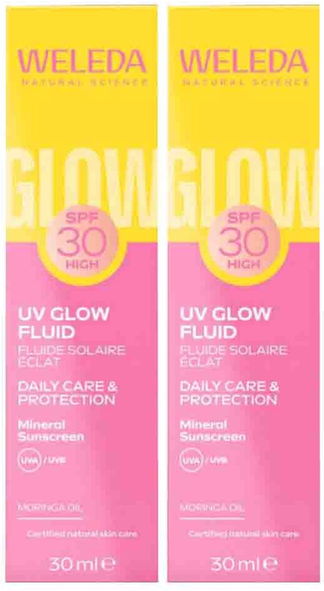WELEDA - Zonnefluïde SPF30 - 2 x 30 ml - Voordeelverpakking