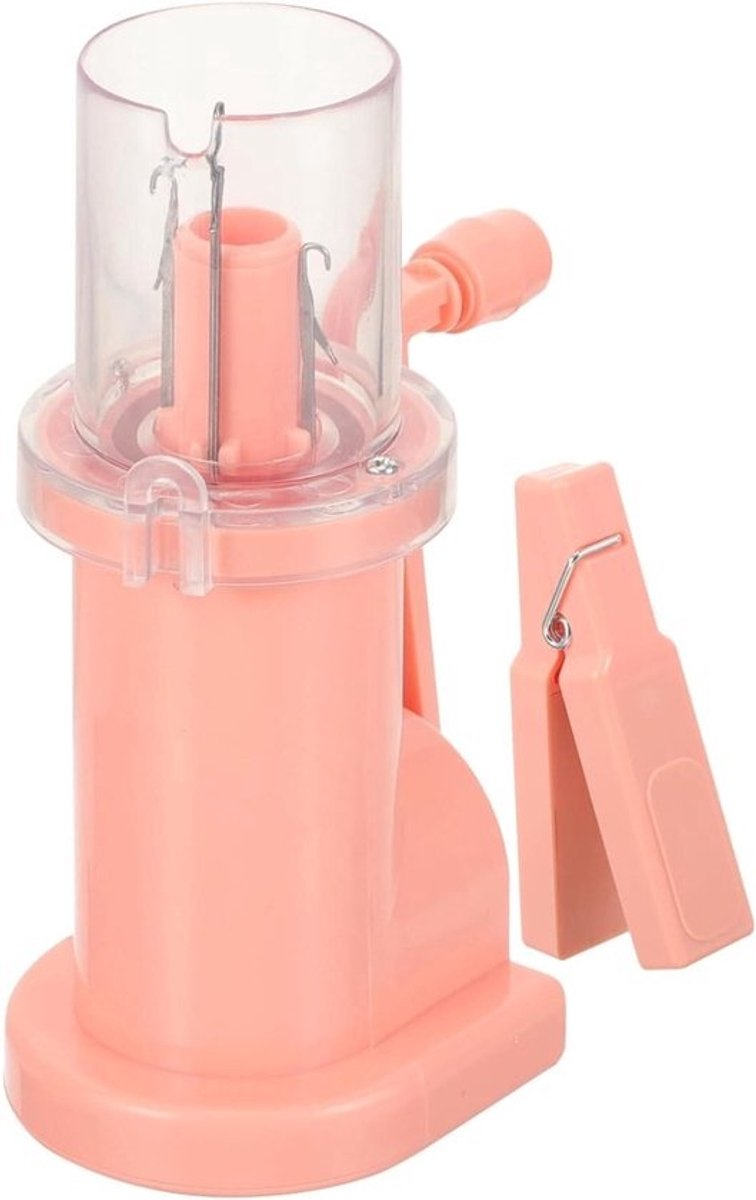 Wolwinder Garenkoordmaker - Handbreimachine Breimachine - Accessoires Maken - Zonder Elektriciteit - 13.7 cm - Roze