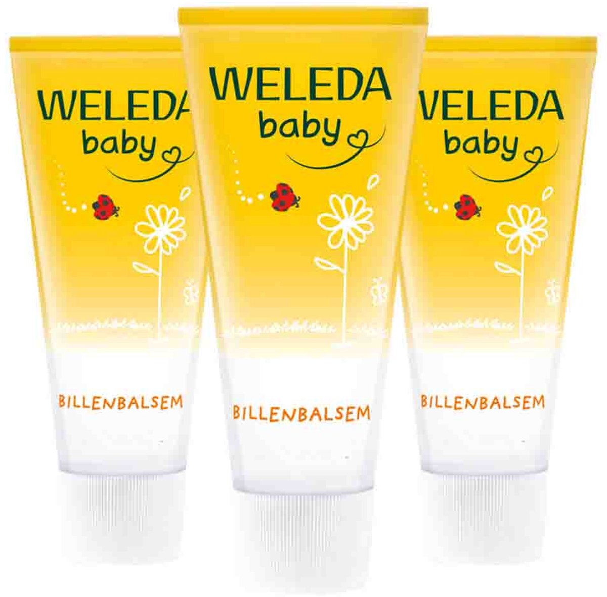 WELEDA - Baby Calendula Billenbalsem - 3 x 75 ml - Voordeelverpakking