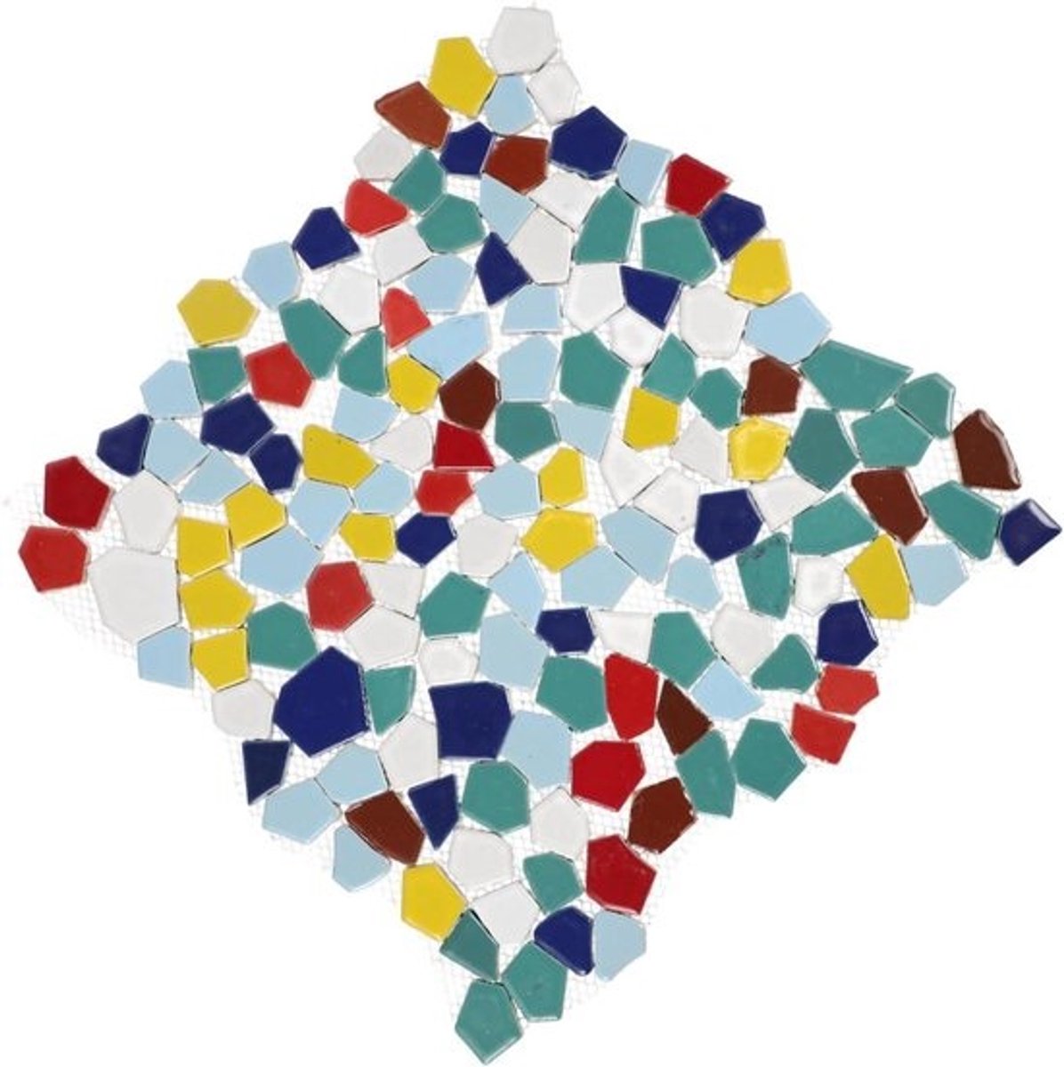 Mozaïektegels Keramiek - Gebroken Stukken Mozaïek - Knutselen Decoratie - Onregelmatige Vorm - 30x30cm - Diverse Kleuren