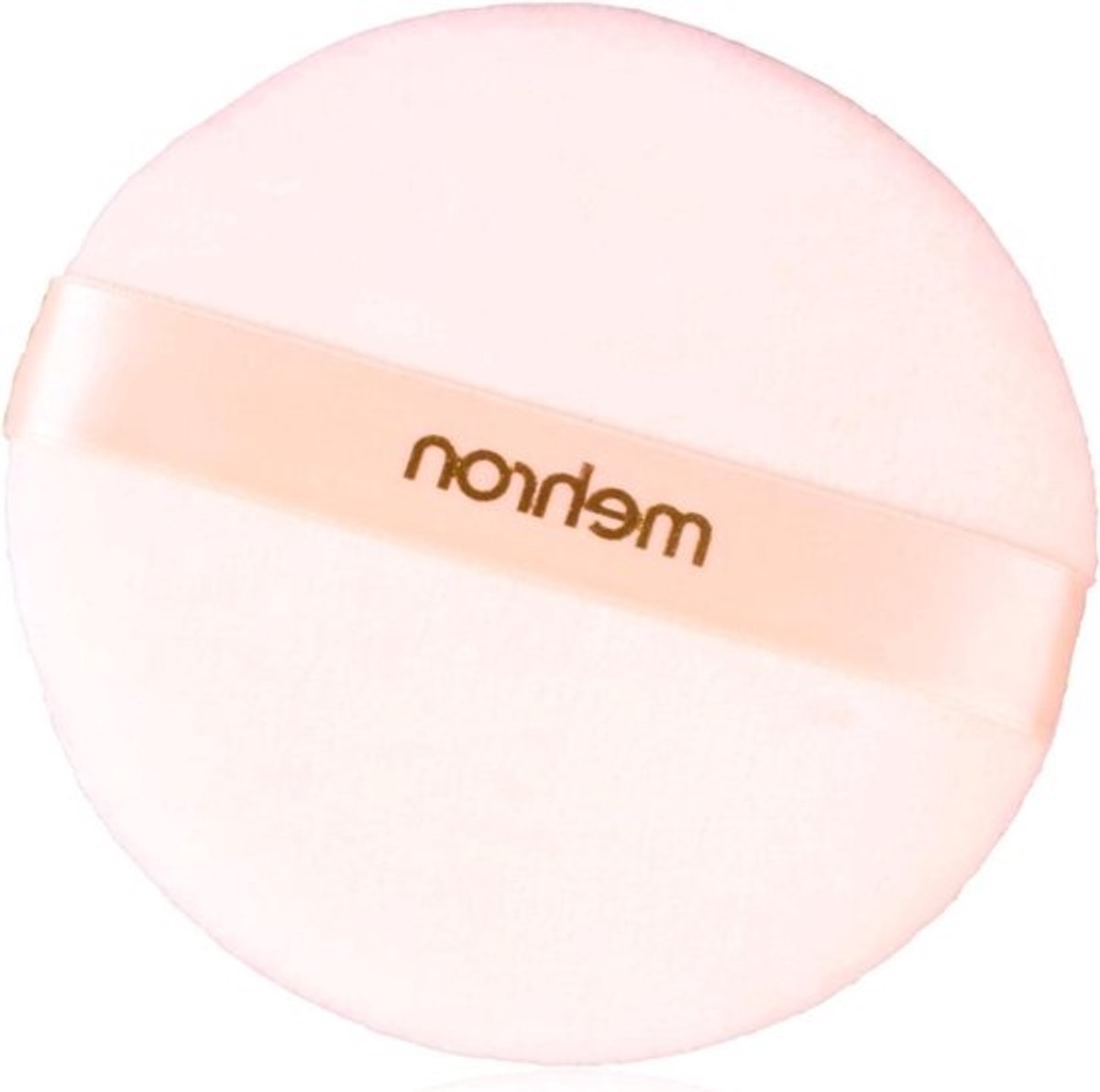 Poederdons - Make-up spons - Make-up aanbrengen - Dubbelzijdig ontwerp - 12 cm diameter - Perzik