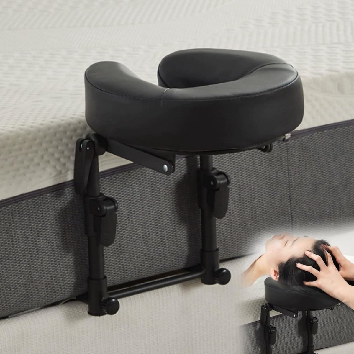 Verstelbare massagehoofdkussen voor bed met hoogte van 14-45 cm, ideaal voor ontspanning en comfort