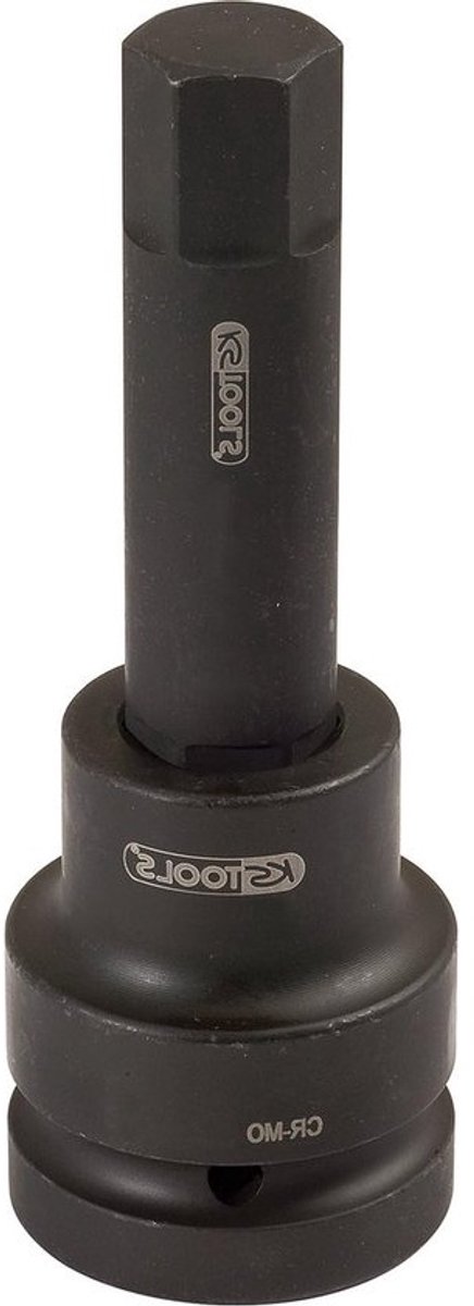 Bit-dopsleutel Binnenzeskant - Kracht Dop - Motorsleutel Gebruik - Lange Uitvoering - 19 mm - Gefosfateerd