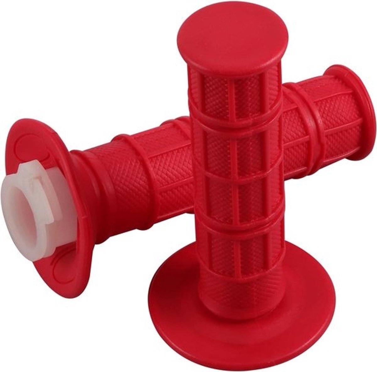 Motorfiets Handgrepen - Stuurgrepen Rubber - Comfortabel Rijden - Antislip Design - 22 mm - Rood