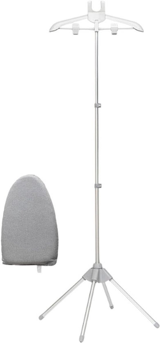 Stoomstrijkijzerhouder - Stoomstrijkplank - Kleding Stomen - Opvouwbaar Ontwerp - 160 cm Hoogte - Grijs