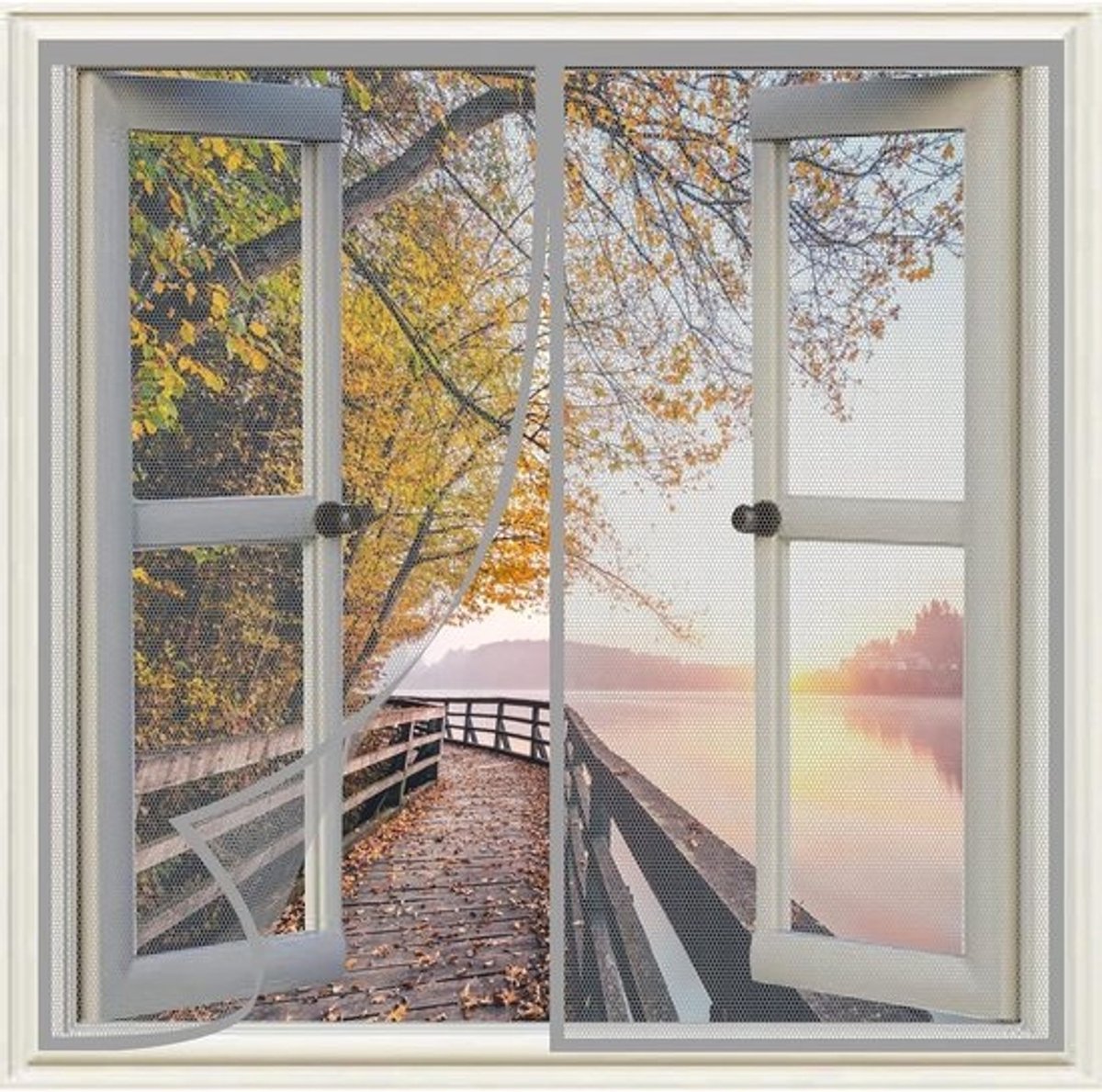 Magnetische Hordeur - Vliegengaas Deur Raamhor - Insecten Buiten Houden - Zonder Boren te Monteren - 120 x 60 cm