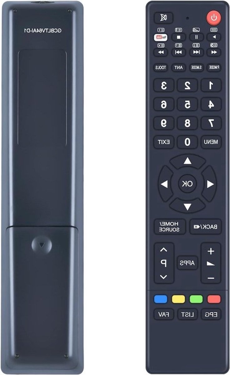 Vervanging Afstandsbediening - Universele Afstandsbediening TV - TV Bediening - Directe Werking - 10 Meter Bereik - Zwart