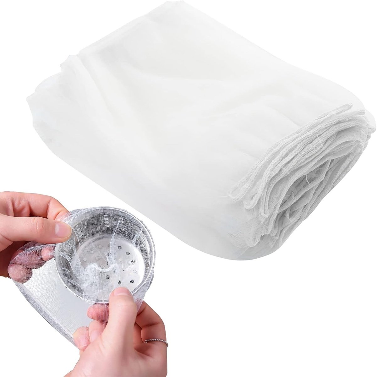 200 Wegwerpafvoerzeefzakken - Elastic Mesh Doek voor Keuken en Badkamer, Afvoerfilter voor Sink en Afvalbeheer