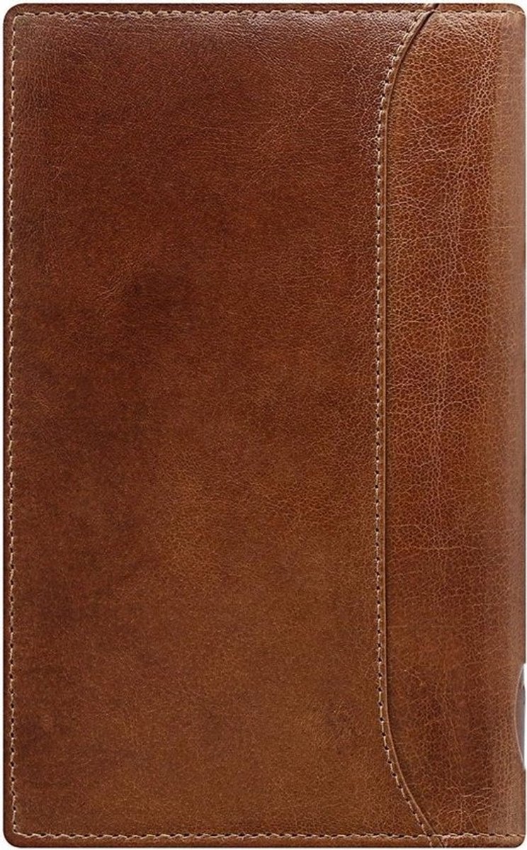 Filofax Organizer - Agenda Planner - Dagelijkse Planning - Leer - Pocket Formaat - Cognac