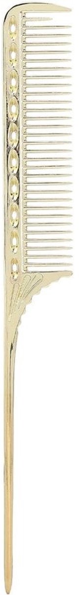 Haarkam - Kapperskam Stylingkam - Haar Stylen - Professioneel Pintail Design - 22.3 x 4.1 x 0.7 cm - Goud
