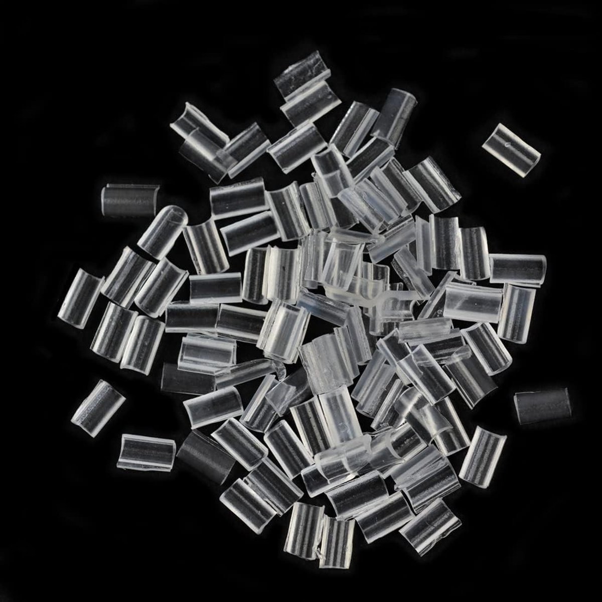 U Tip Keratine Bondings voor Haarverlenging - 100 Stuks Vervangende Bondings in Wit - Perfect voor Haarstyling en Volumineuze Looks