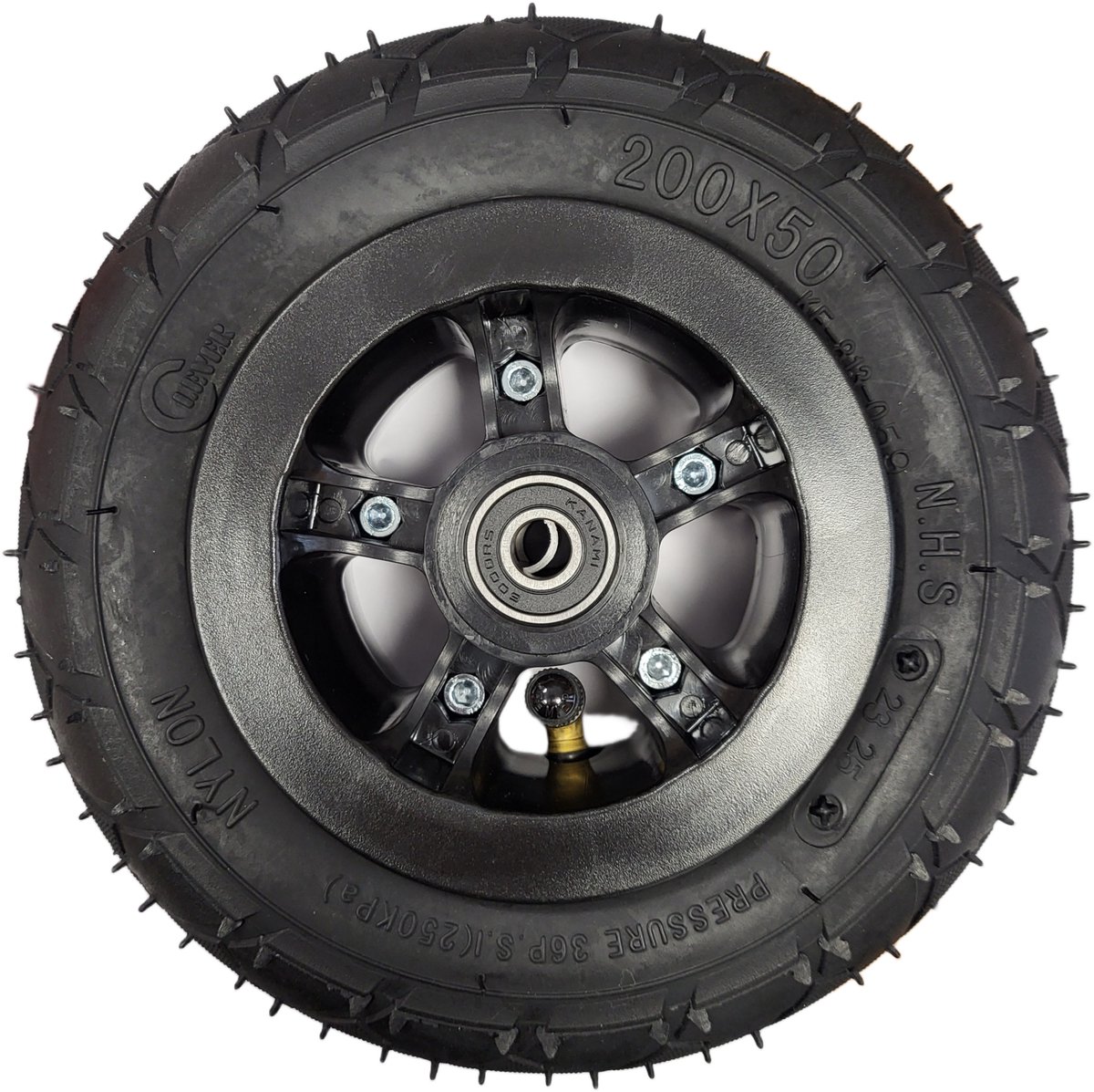 Zipit Mountainboard Wheel Complete Black